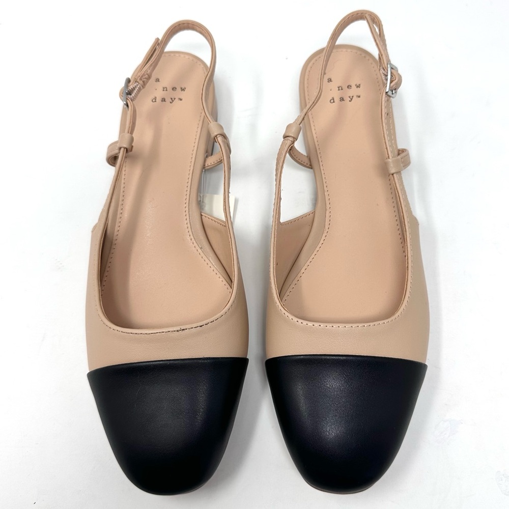 A New Day Maxine Women's Tan Slingback Ballet Flat - Picture 2 of 8